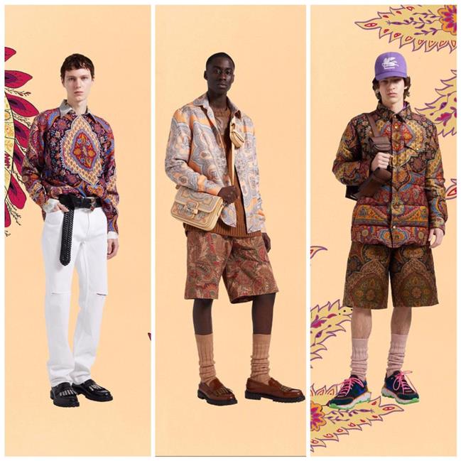لباس های ایتالیایی با طرح بته‌جقه‌ی ایرانی/مجموعه‌ی پاییز ۲۰۲۱ لباس مردانه برند ایتالیایی etro