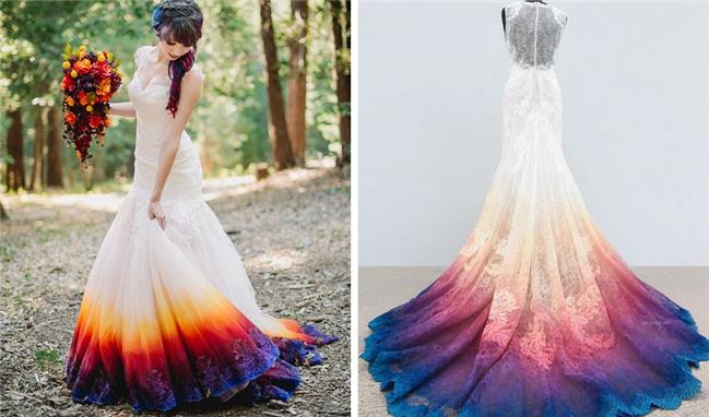 لباس عروس های چند رنگ، تحقق یک آرزو